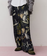 オリジナルvintageフラワープリントストレートパンツ