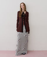 【J1U by LA BELLE ETUDE】メニーリボンニットIラインスカート