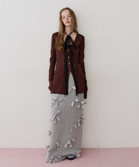 【J1U by LA BELLE ETUDE】メニーリボンニットIラインスカート