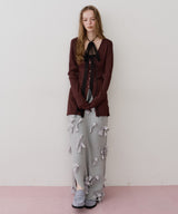 【J1U by LA BELLE ETUDE】メニーリボンニットIラインスカート