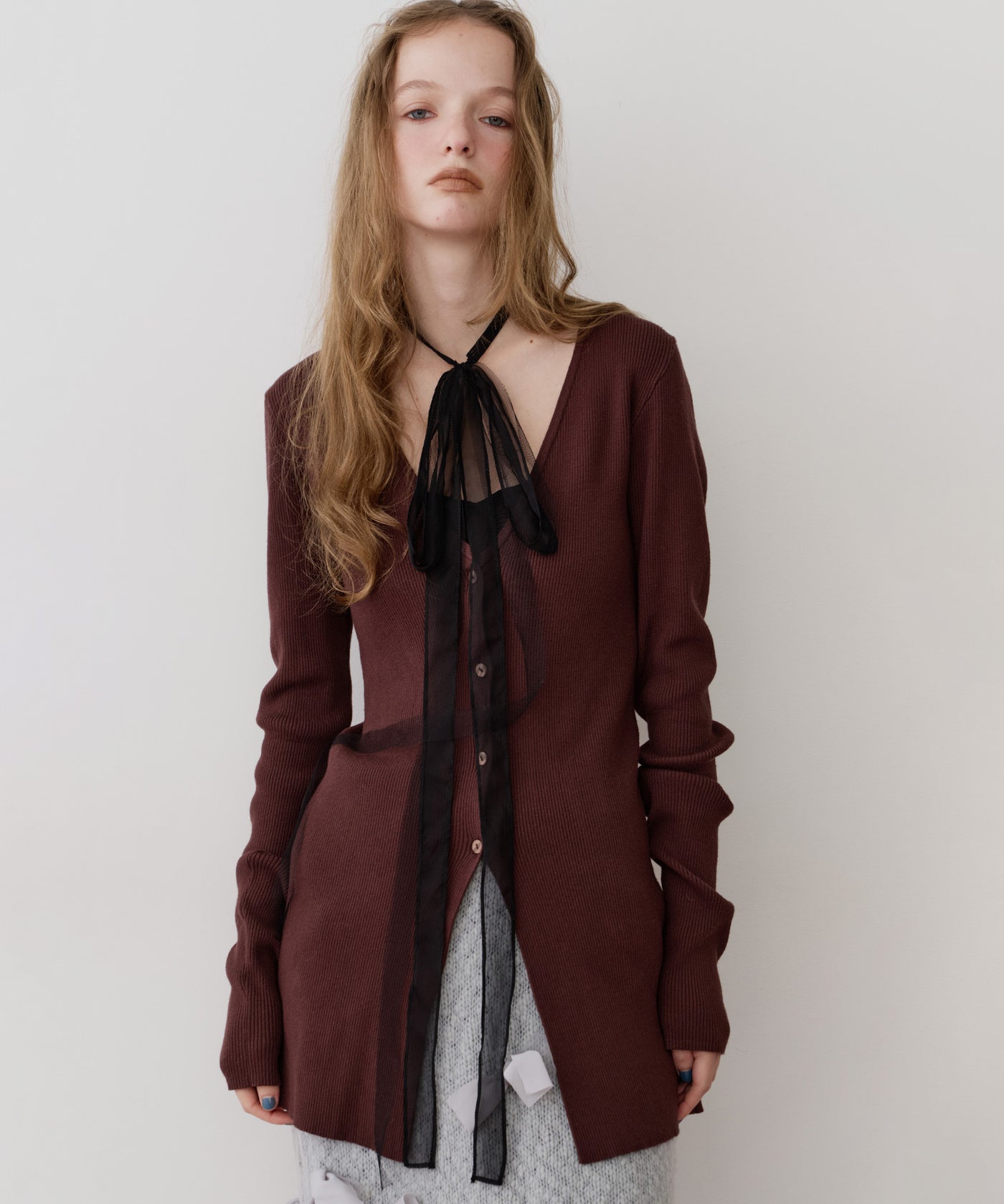 一部カラー予約】バックスリットリブカーディガン – LA BELLE ETUDE