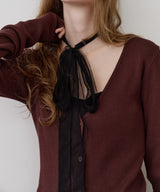 【REVIVAL】【J1U by LA BELLE ETUDE】細リボンロングチョーカー