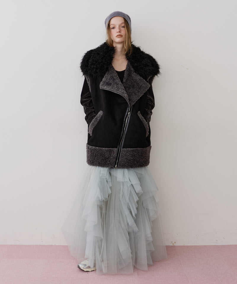 【J1U by LA BELLE ETUDE】BIGボリュームムートンベスト