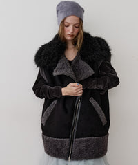 【J1U by LA BELLE ETUDE】BIGボリュームムートンベスト