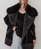 【J1U by LA BELLE ETUDE】BIGボリュームムートンベスト