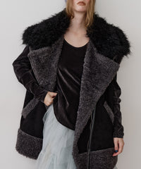 【J1U by LA BELLE ETUDE】BIGボリュームムートンベスト