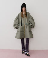 【J1U by LA BELLE ETUDE】パッファーボリュームAラインミドルコート