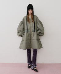 【J1U by LA BELLE ETUDE】パッファーボリュームAラインミドルコート