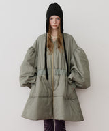 【J1U by LA BELLE ETUDE】パッファーボリュームAラインミドルコート