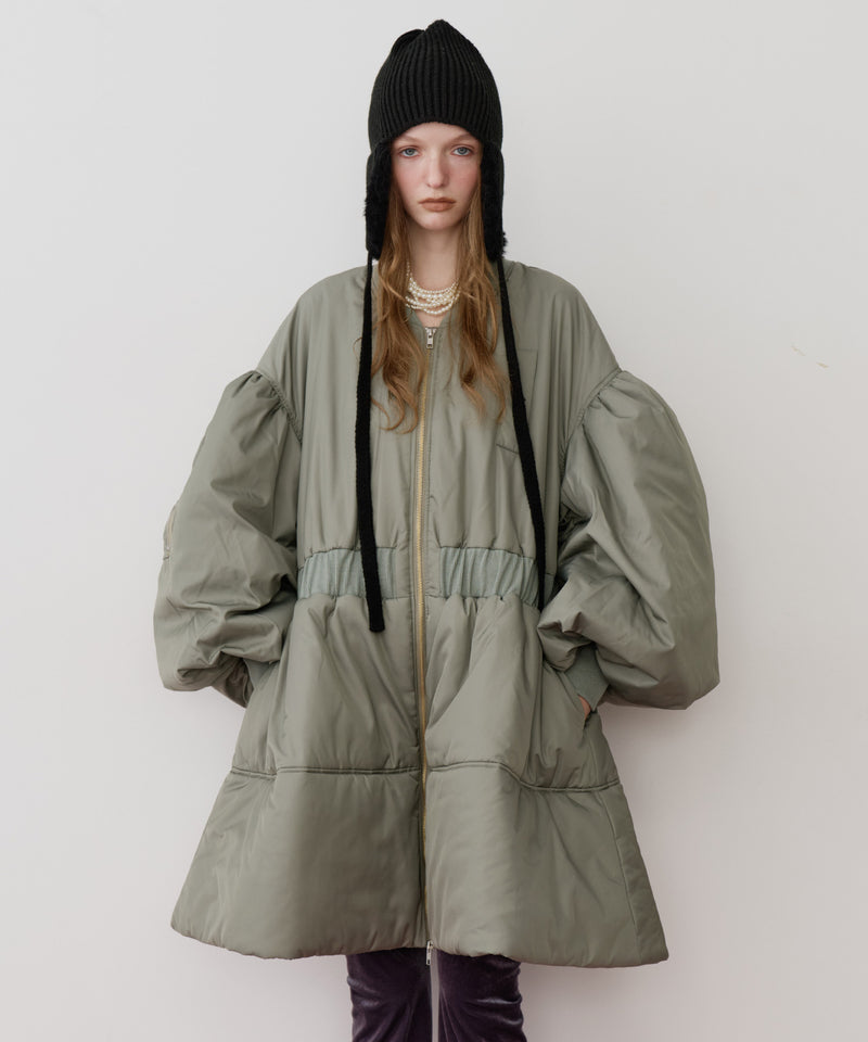 【J1U by LA BELLE ETUDE】パッファーボリュームAラインミドルコート