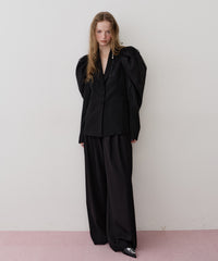 【J1U by  LA BELLE ETUDE】クラシカルツータックGパンツ