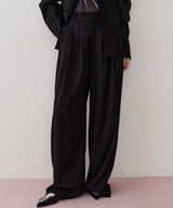 【J1U by  LA BELLE ETUDE】クラシカルツータックGパンツ