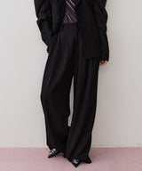 【J1U by  LA BELLE ETUDE】クラシカルツータックGパンツ