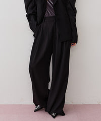 【J1U by  LA BELLE ETUDE】クラシカルツータックGパンツ