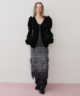 【REVIVAL】【J1U by LA BELLE ETUDE】クラシカルベロアパフスリーブJK