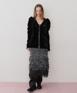 【REVIVAL】【J1U by LA BELLE ETUDE】クラシカルベロアパフスリーブJK