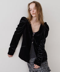 【REVIVAL】【J1U by LA BELLE ETUDE】クラシカルベロアパフスリーブJK