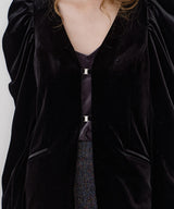 【REVIVAL】【J1U by LA BELLE ETUDE】クラシカルベロアパフスリーブJK