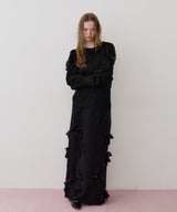 【J1U by LA BELLE ETUDE】メニーリボンニットIラインスカート