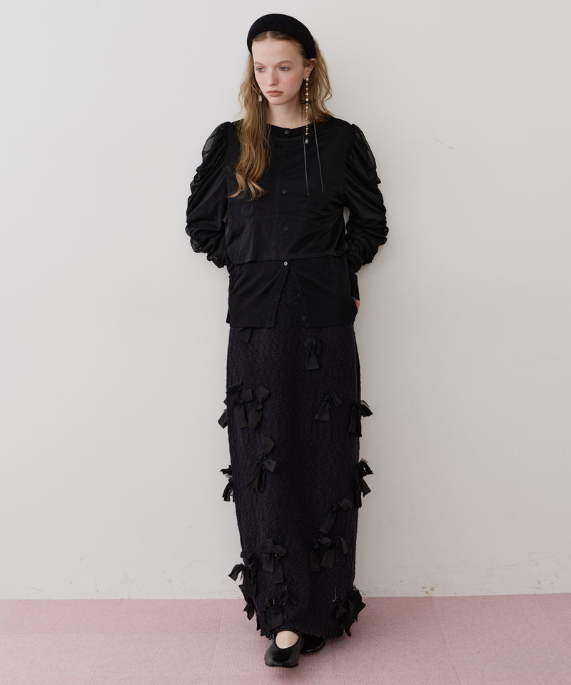 【予約】【J1U by LA BELLE ETUDE】シアーチュールSETカーディガン