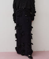 【J1U by LA BELLE ETUDE】メニーリボンニットIラインスカート