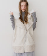 【J1U by LA BELLE ETUDE】BIGボリュームムートンベスト