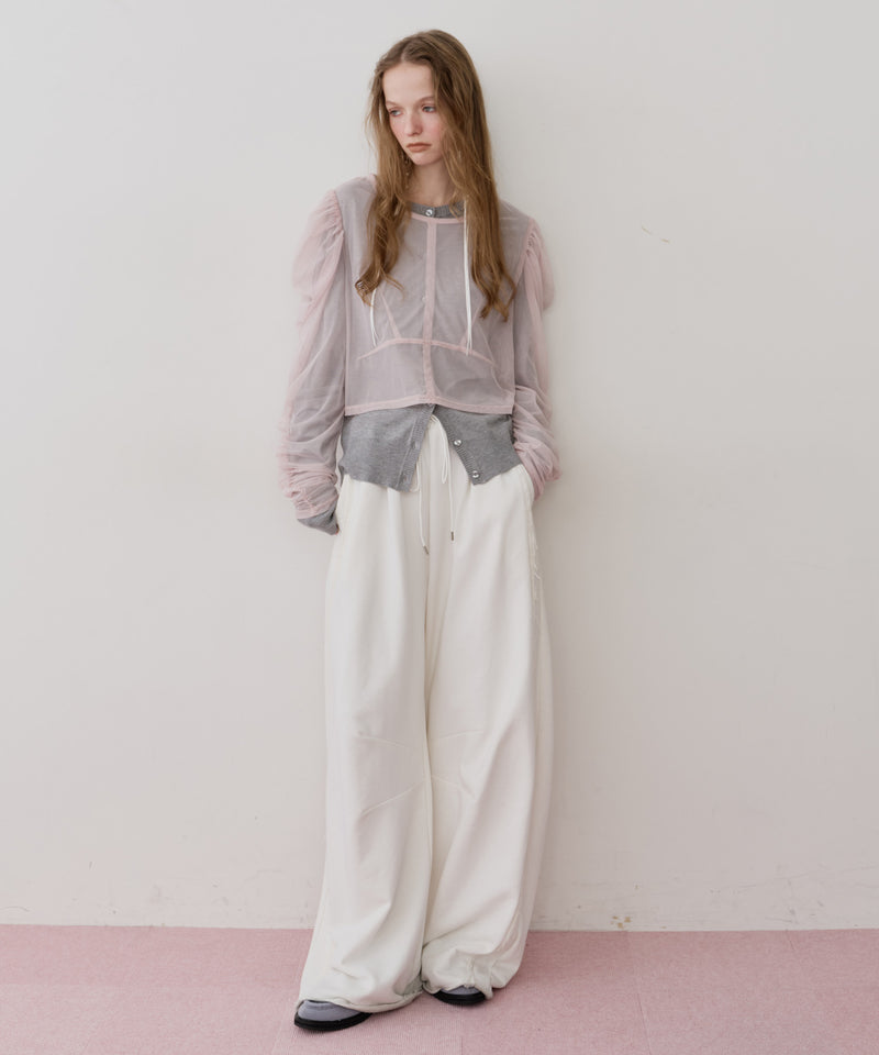 【予約】【J1U by LA BELLE ETUDE】シアーチュールSETカーディガン