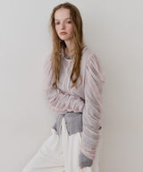 【予約】【J1U by LA BELLE ETUDE】シアーチュールSETカーディガン