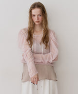 【予約】【J1U by LA BELLE ETUDE】シアーチュールSETカーディガン