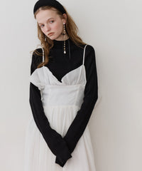 【J1U by LA BELLE ETUDE】ヘムフリルコルセットワンピース