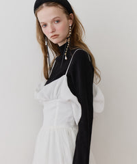 【予約】ハイネックリブ長袖ニット