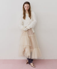 【予約】【J1U by LA BELLE ETUDE】シアーチュールSETカーディガン