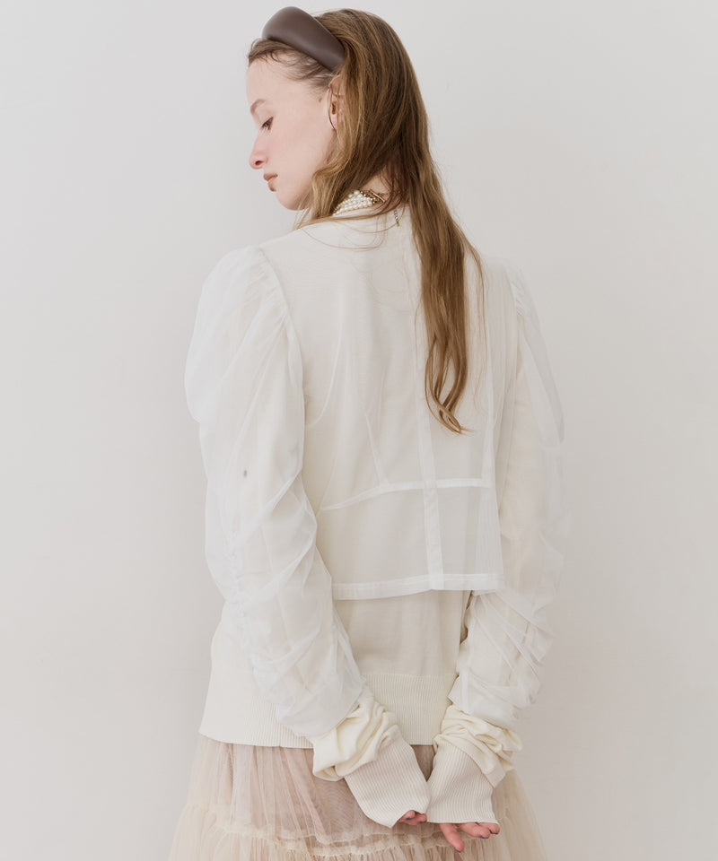 【予約】【J1U by LA BELLE ETUDE】シアーチュールSETカーディガン