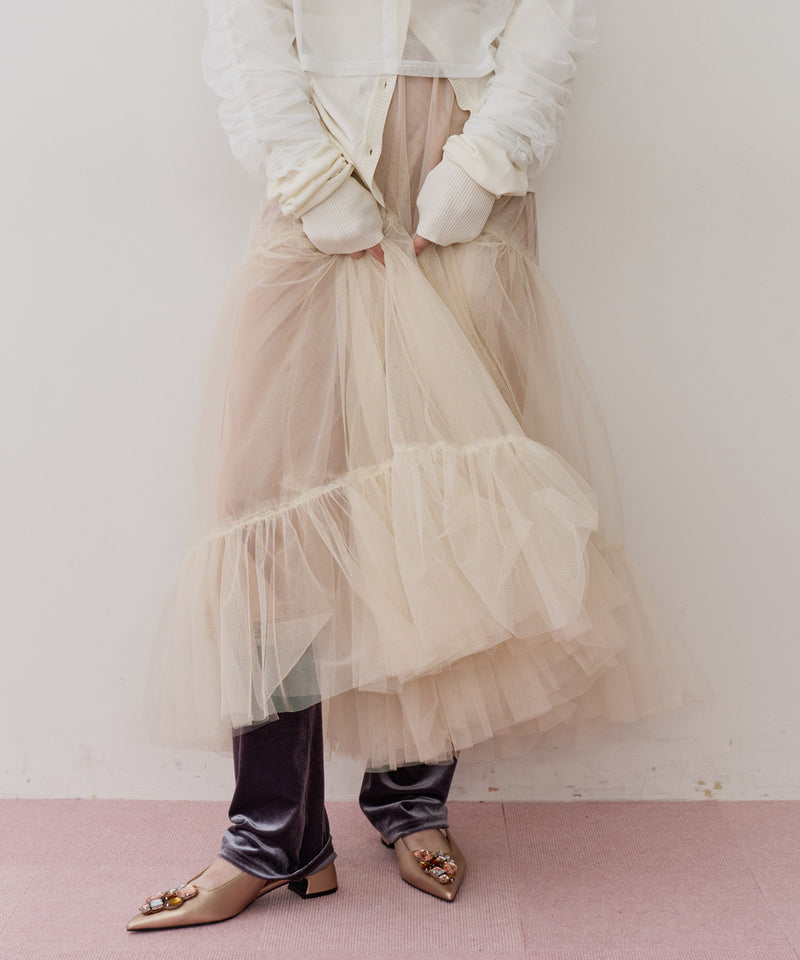 【予約開始待ち】NEW Giselle "ボリュームチュールスカート"