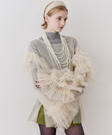 ボリュームチュールギャザーデザインTOPS