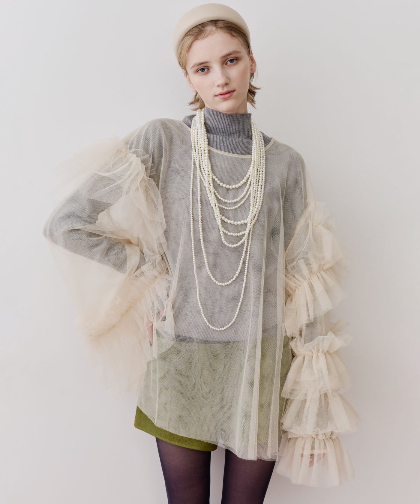 ボリュームチュールギャザーデザインTOPS – LA BELLE ETUDE