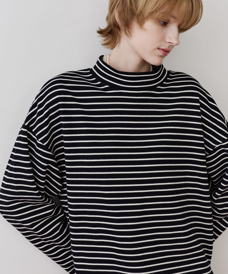 longスリーブハイネックカットソー