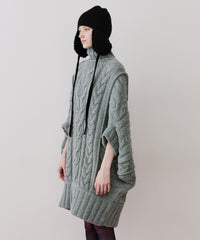 【予約】ケイブルBIGニットワンピース