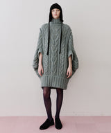 【予約】ケイブルBIGニットワンピース