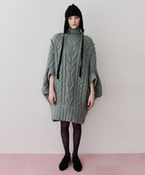 【予約】ケイブルBIGニットワンピース