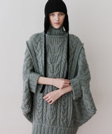 【予約】ケイブルBIGニットワンピース