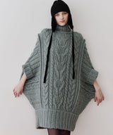 【予約】ケイブルBIGニットワンピース