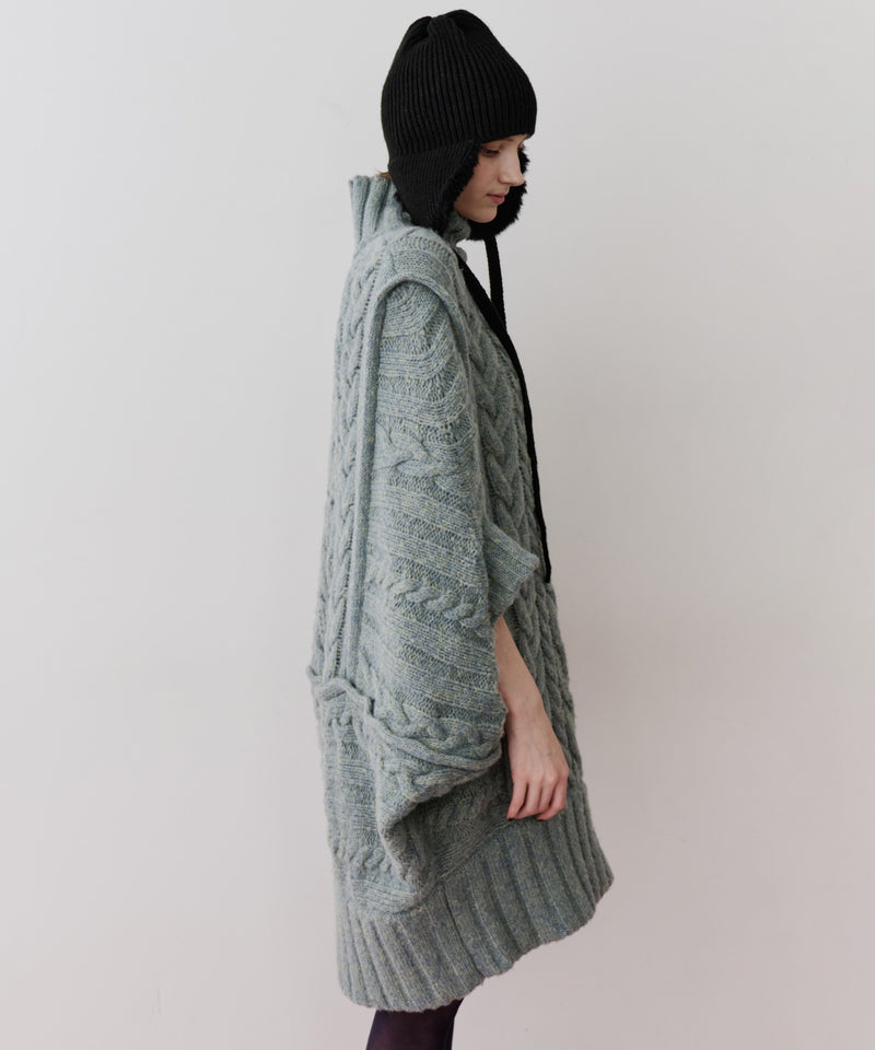 【予約】ケイブルBIGニットワンピース