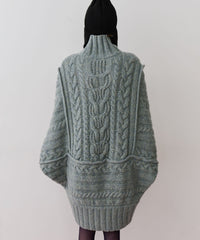 【予約】ケイブルBIGニットワンピース
