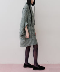 【予約】ケイブルBIGニットワンピース
