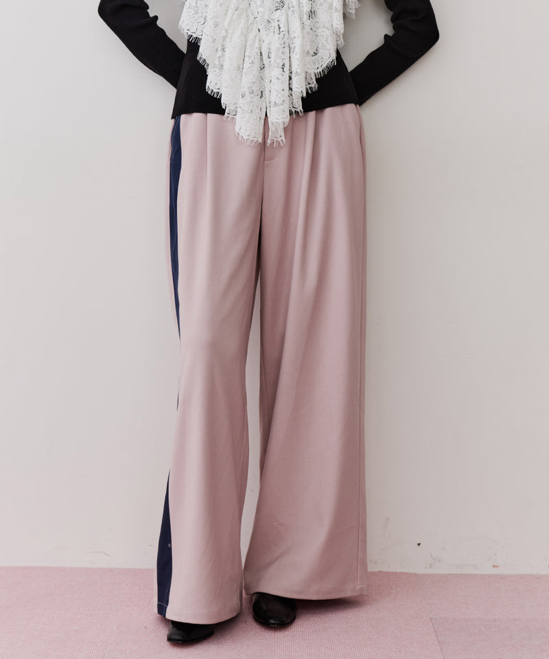 アシメサイドラインデザインパンツ