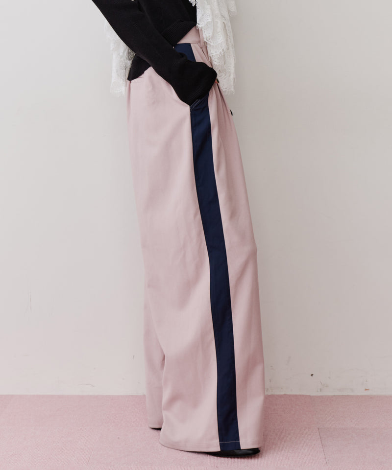 アシメサイドラインデザインパンツ