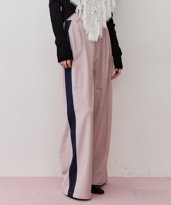 アシメサイドラインデザインパンツ