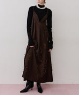 【予約】ハイネックリブ長袖ニット