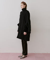 【予約】ケイブルBIGニットワンピース
